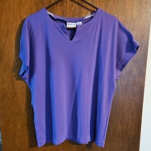 Purple Women's Top by Hastings & Company, Sz 1X